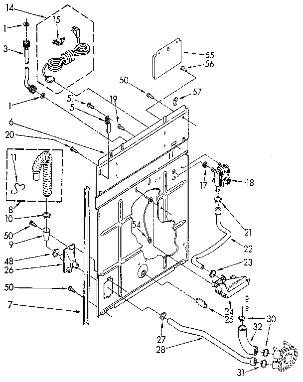 Kenmore 11081862110 rear panel diagram