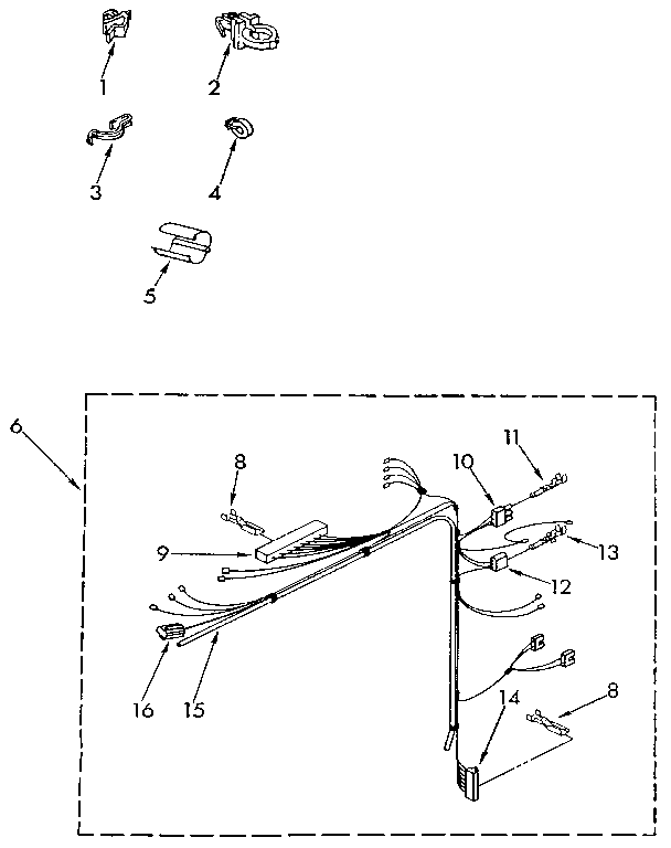 Kenmore 11081862110 wiring harness diagram