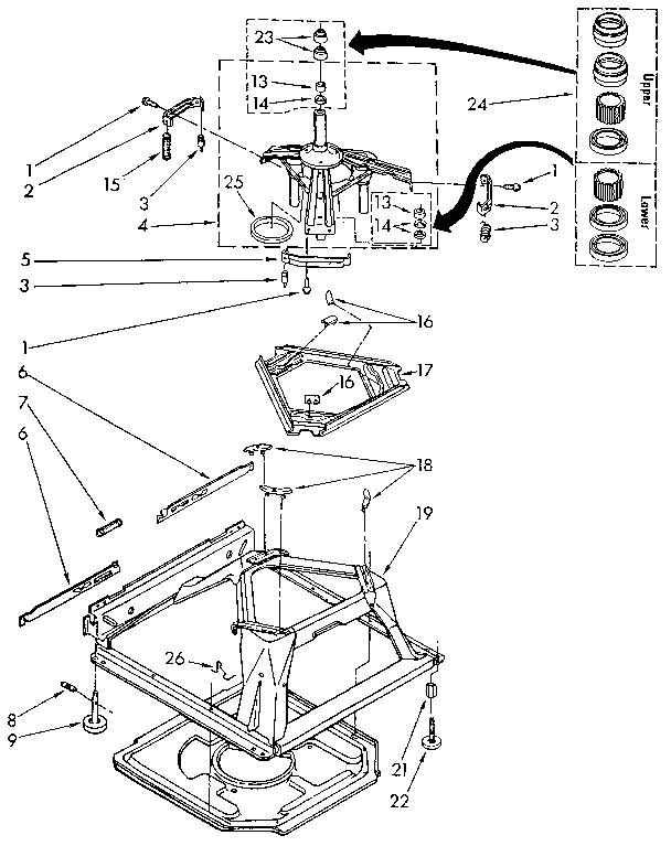 Kenmore 11081862110 machine base diagram