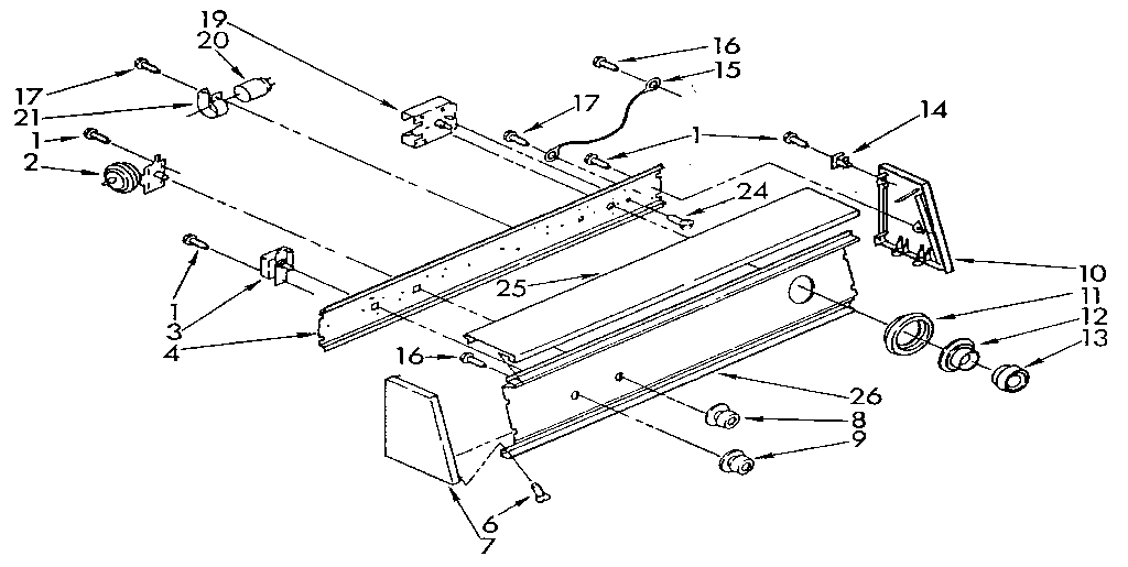 Kenmore 11081862110 console diagram