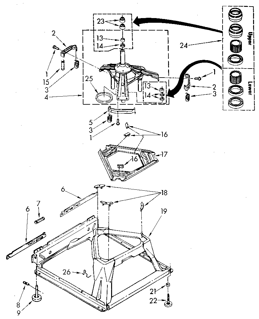 Kenmore 11082873110 machine base diagram