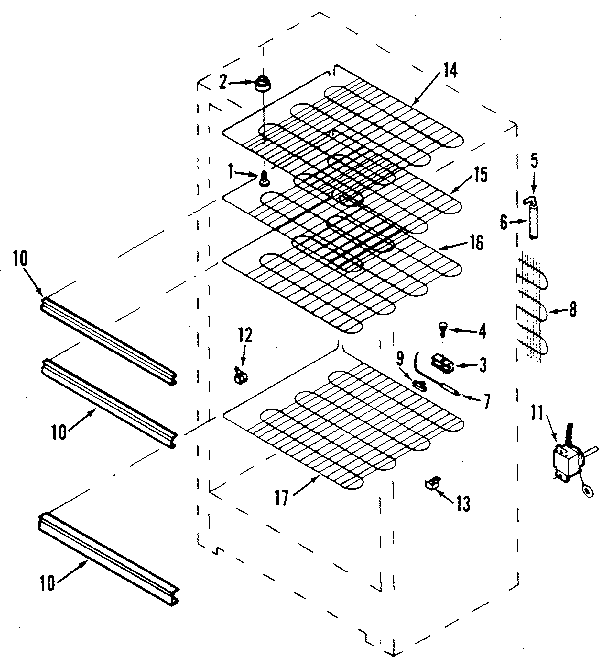 Kenmore 2538290510 liner diagram