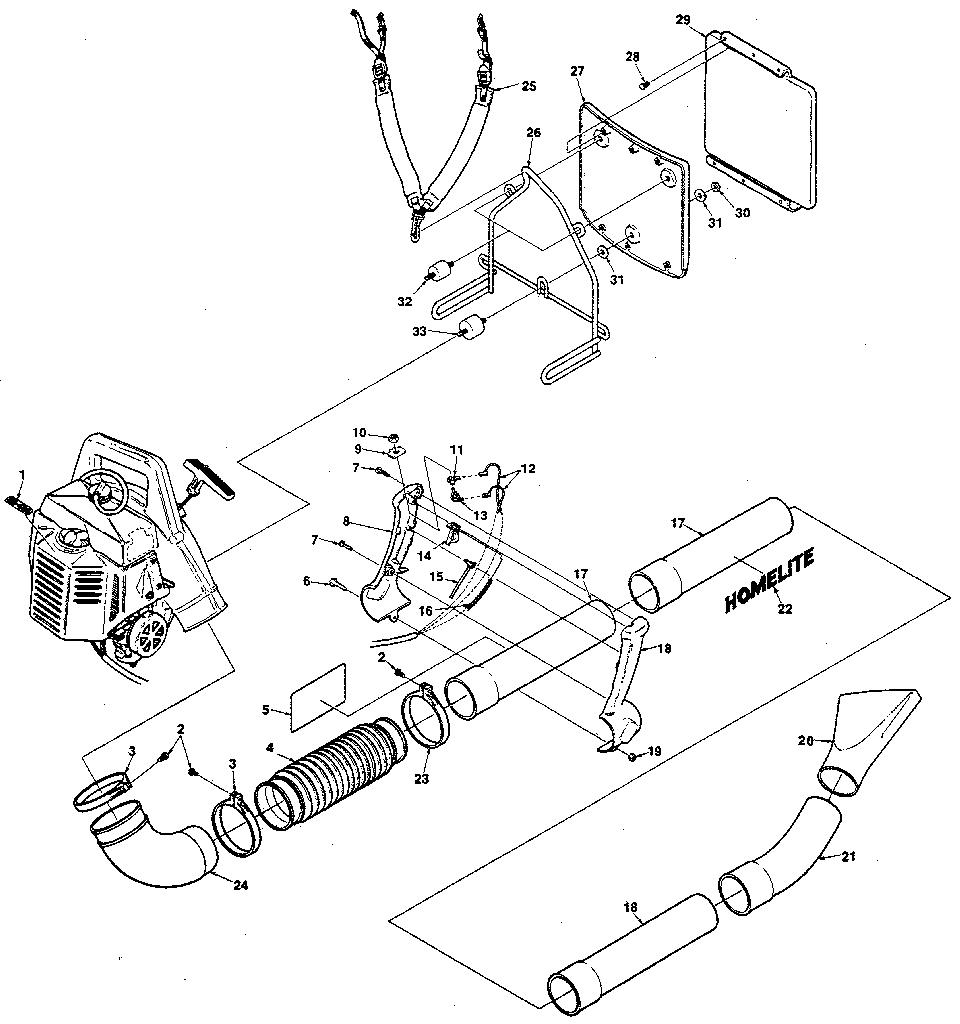 Homelite UT-08004 figure 4 diagram
