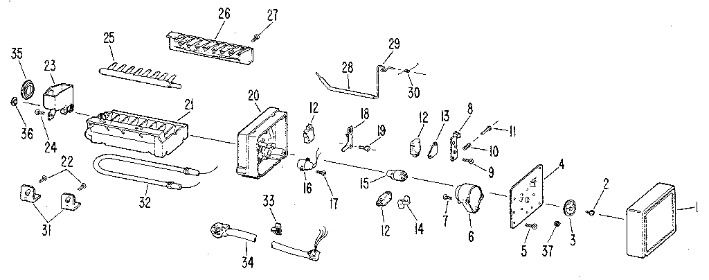 Kenmore 3638785781 icemaker diagram