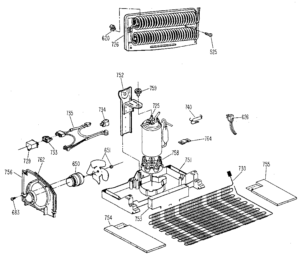 Kenmore 3638751581 unit diagram