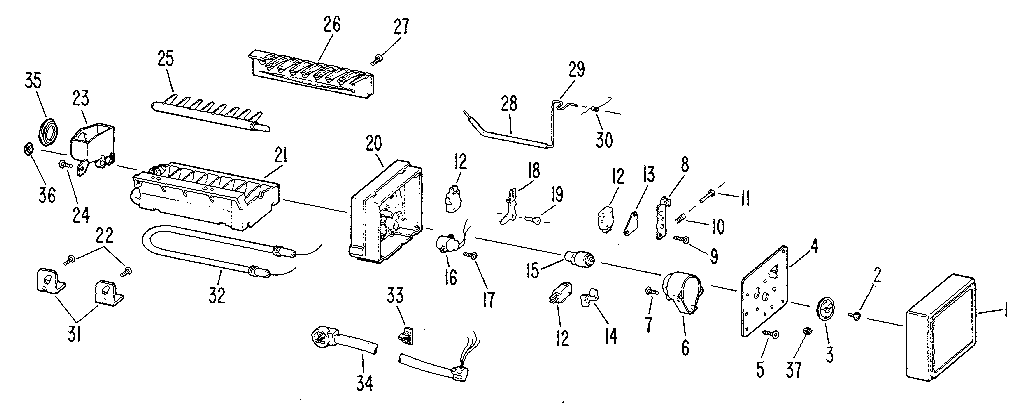 Kenmore 3638799610 icemaker diagram