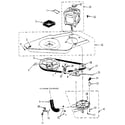 Kenmore 41789875810 washer drive system, pump diagram