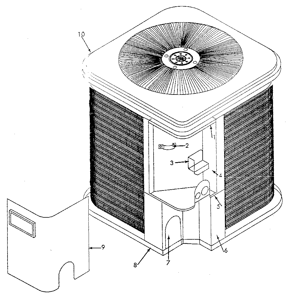 ICP CA3018SKA1 cabinet diagram