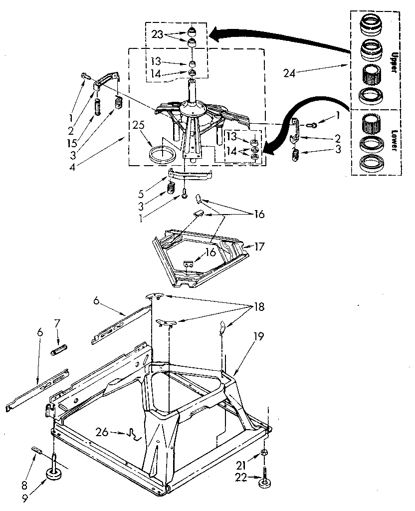 Kenmore 11082872610 machine base diagram