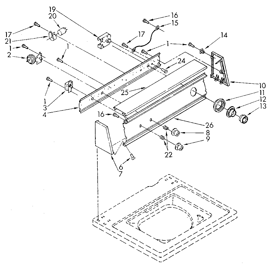 Kenmore 11082870910 console diagram