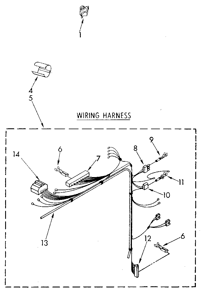Kenmore 11082870910 wiring harness diagram