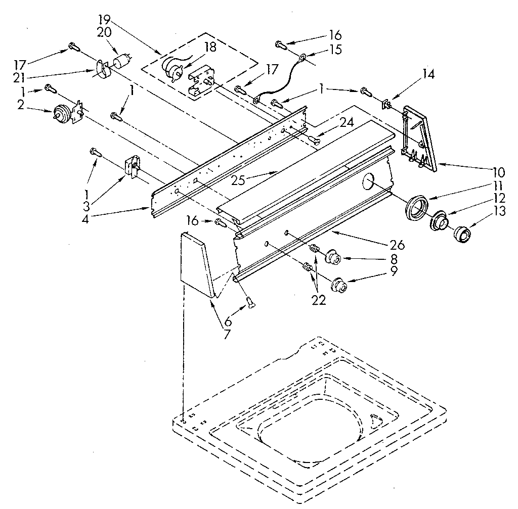 Kenmore 11082870710 console diagram