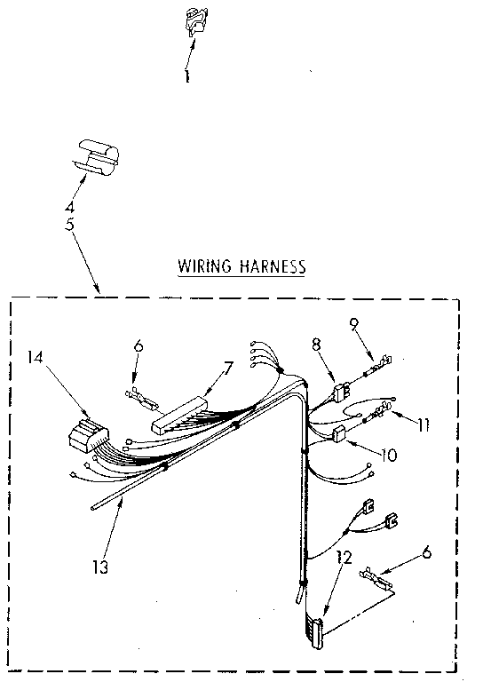 Kenmore 11082870710 wiring harness diagram