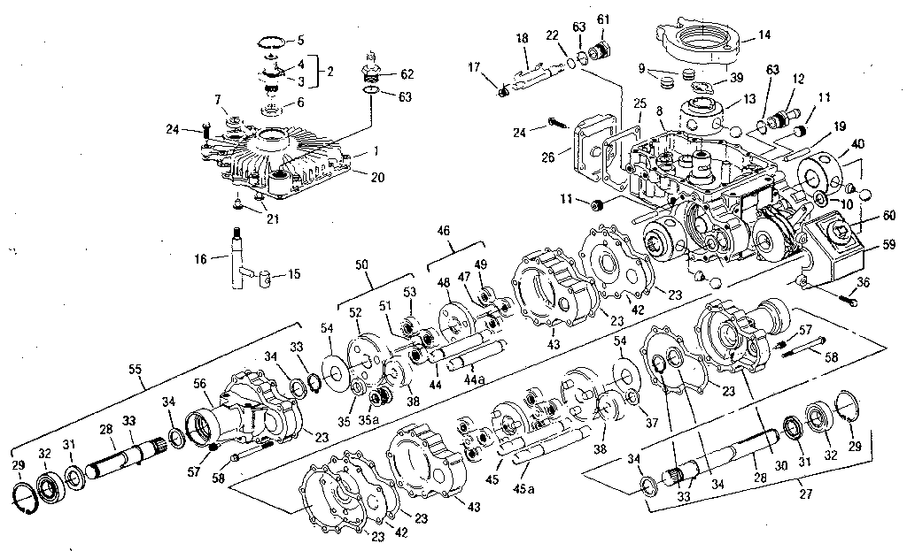 Troybilt 3114HR eaton hydrostatic diagram