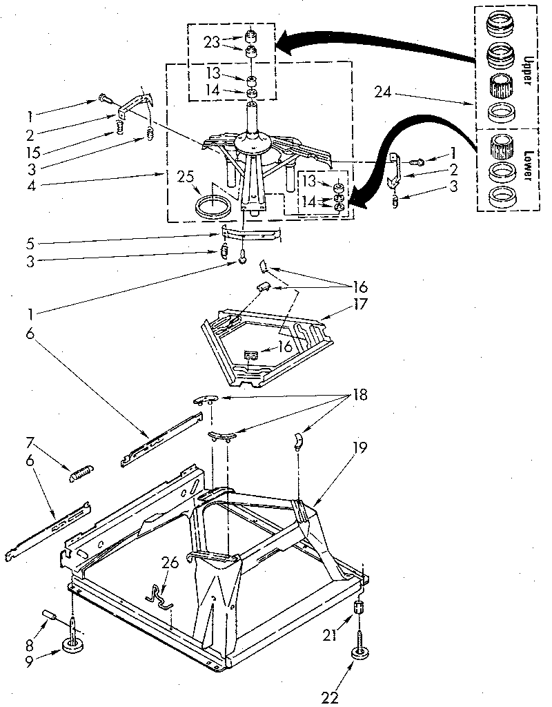 Kenmore 11082874610 machine base diagram