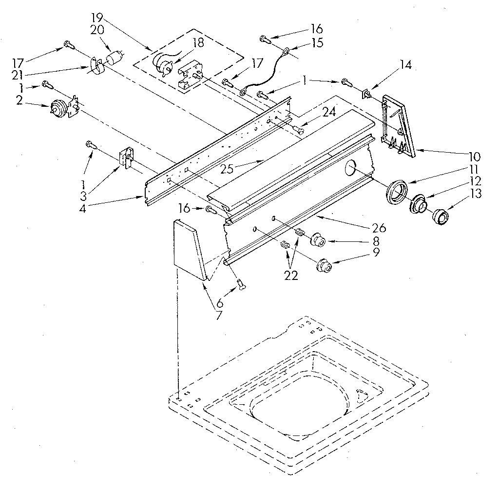 Kenmore 11082467320 console diagram