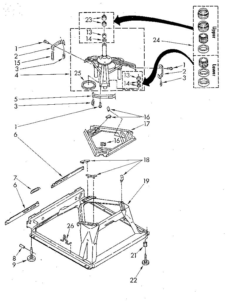 Kenmore 11082467320 machine base diagram