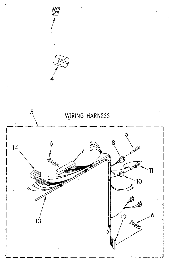 Kenmore 11082467320 wiring harness diagram