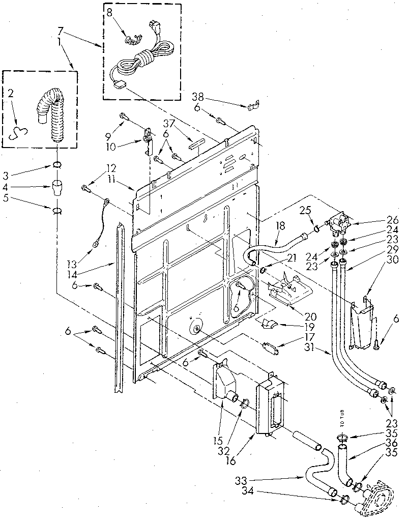 Kenmore 11082427720 rear panel diagram