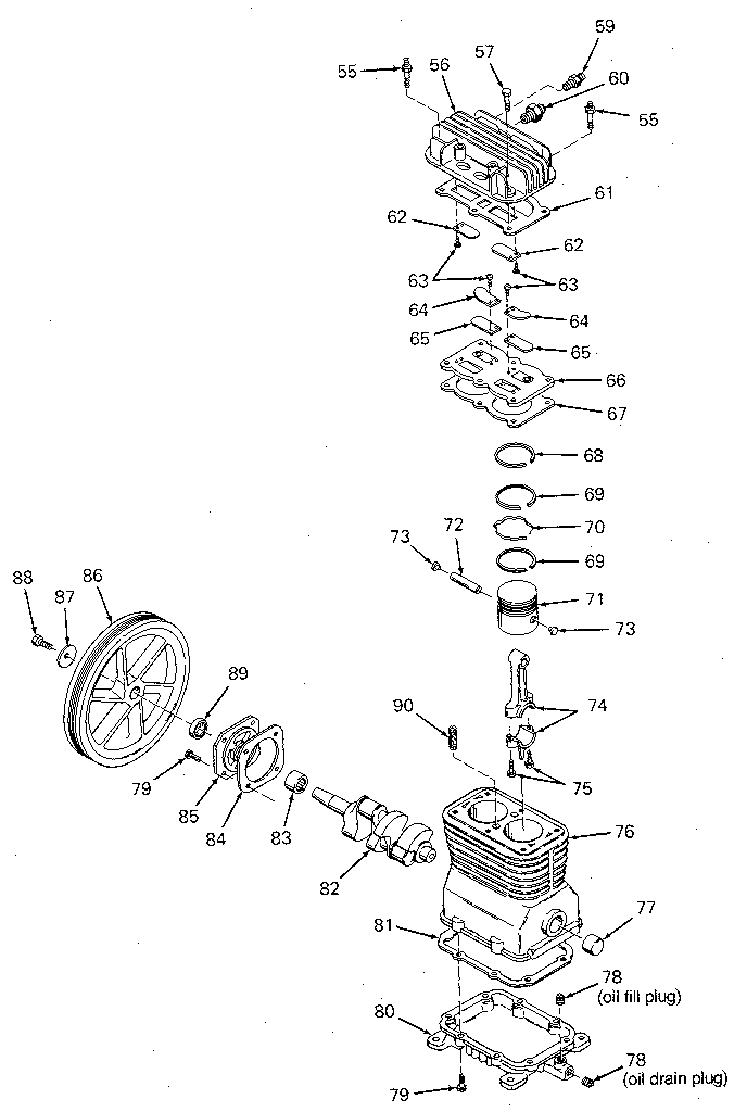 Craftsman 919176740 compressor pump diagram
