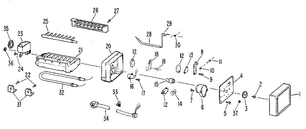 Kenmore 3638699680 icemaker diagram