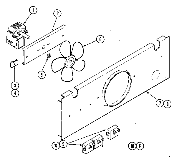 Kenmore 62921239 cooling fan diagram