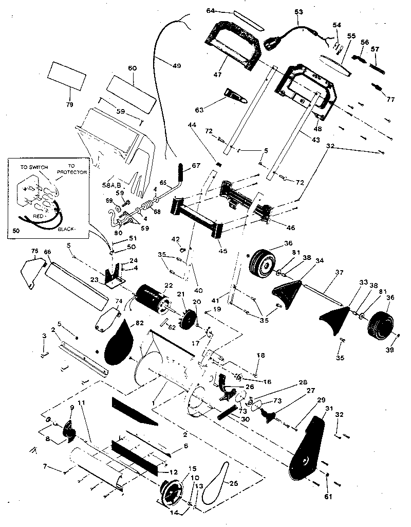 Canadiana 5707 replacement parts diagram