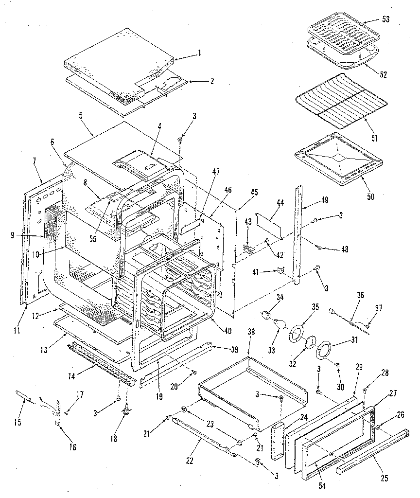 Kenmore 2783138896 body section diagram