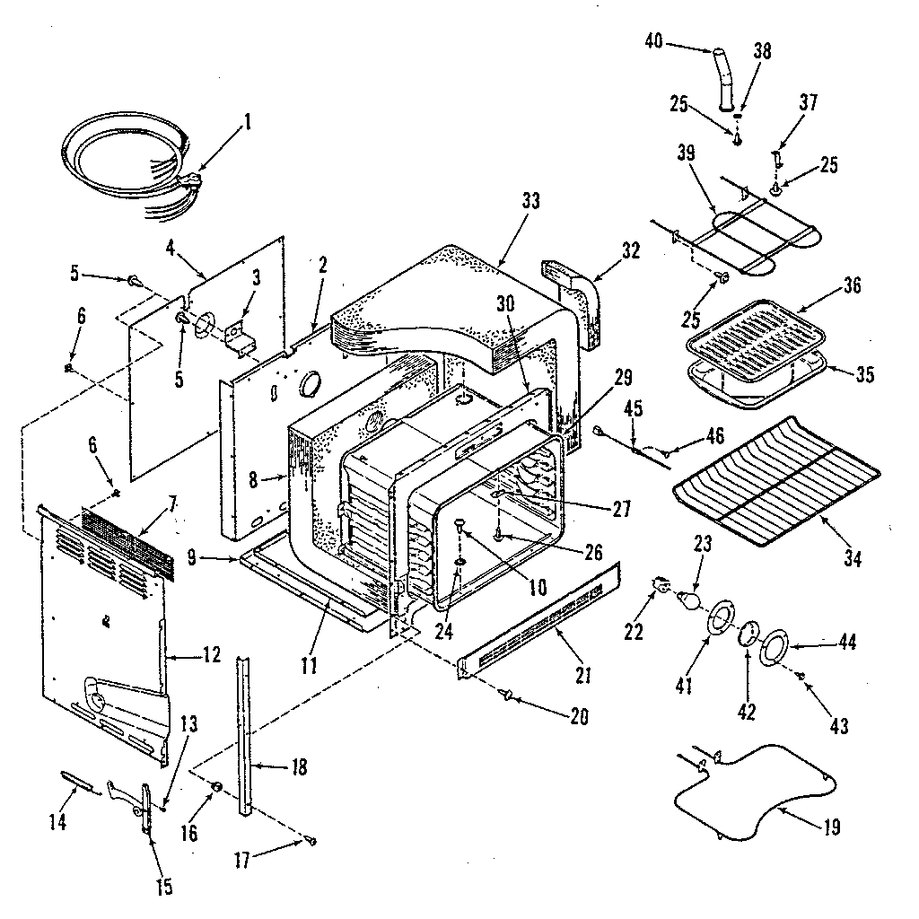 Kenmore 2784558814 body section diagram