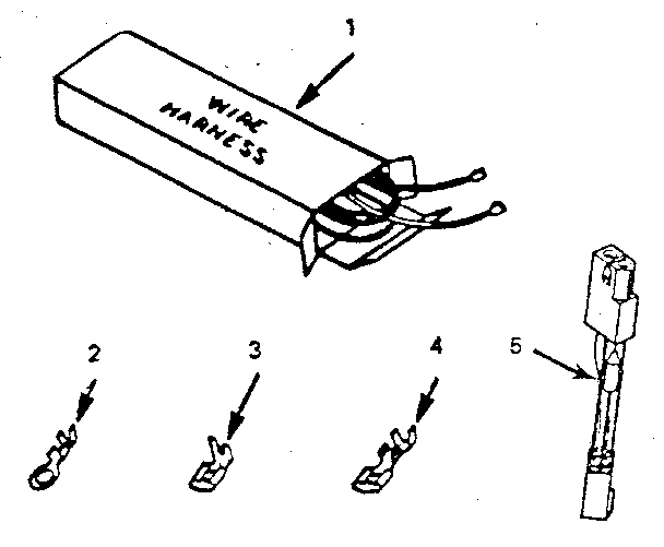 Kenmore 2784558814 wire harnesses and components diagram
