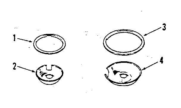 Kenmore 2784558814 porcelain pan and chrome ring kit no. 8068400 diagram