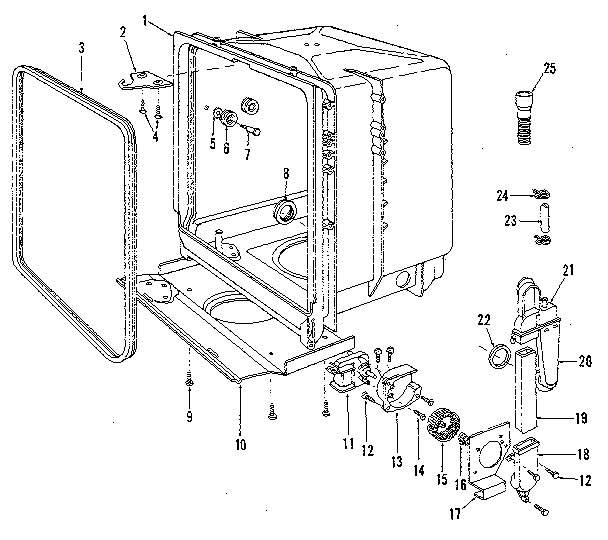 Kenmore 5871469080 tub diagram