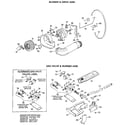 GE DDG8280GEL blower/drive and burner diagram