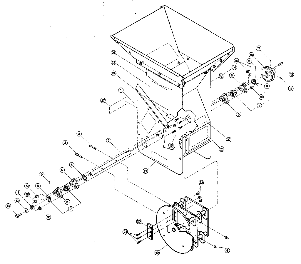 Troybilt SUPER TOMAHAWK 4HP drawing one diagram