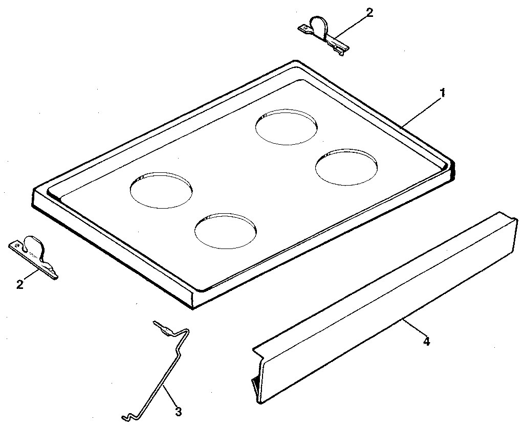 Kenmore 7919338981 main top diagram