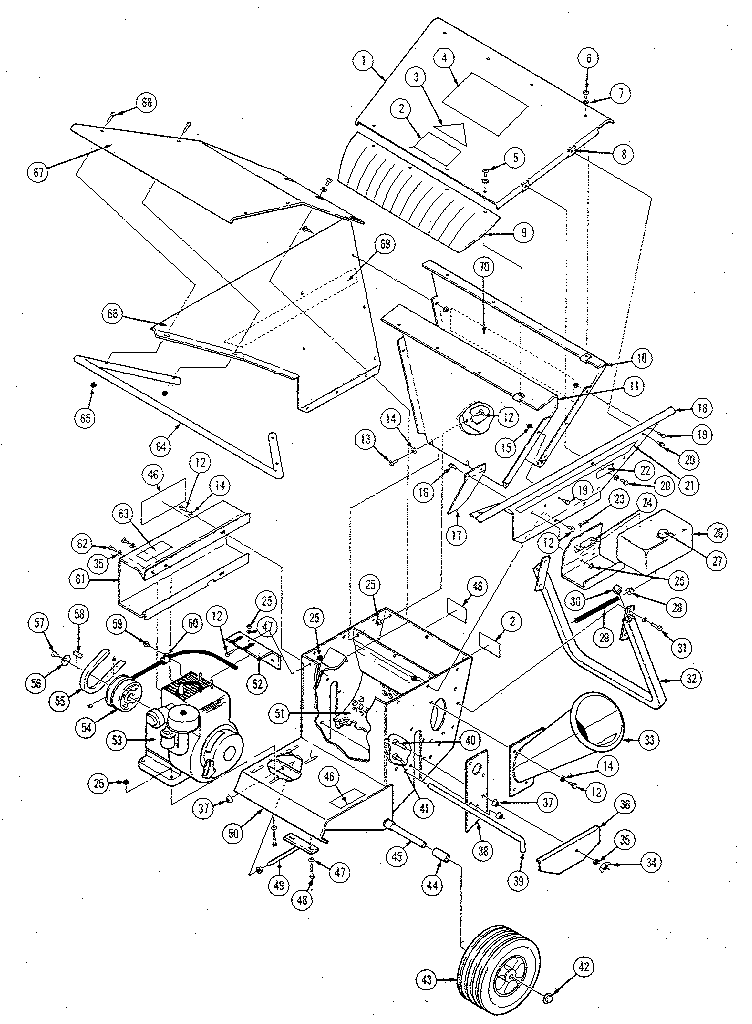 WW Grinder 8HP RENEGADE grinder diagram