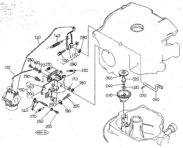 Kubota W5021-SC governor diagram