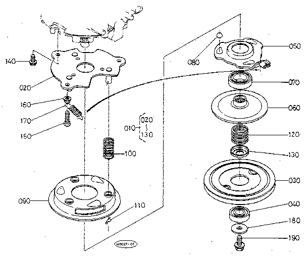 Kubota W5021-SC blade brake clutch diagram
