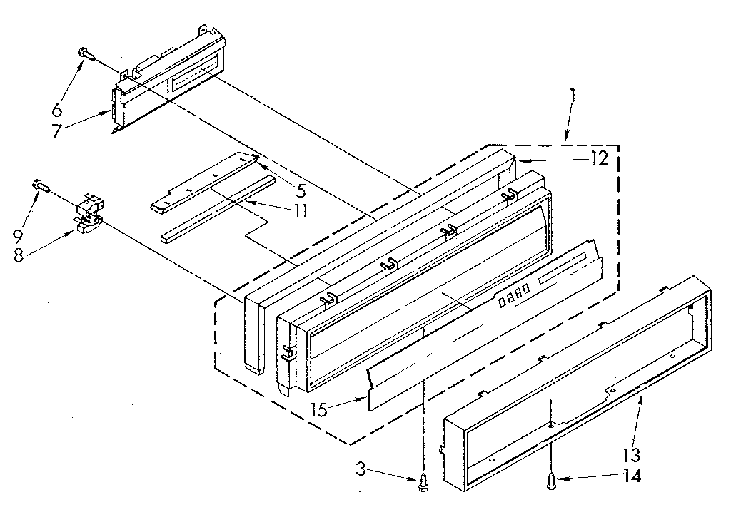 Kenmore 6651698180 console diagram