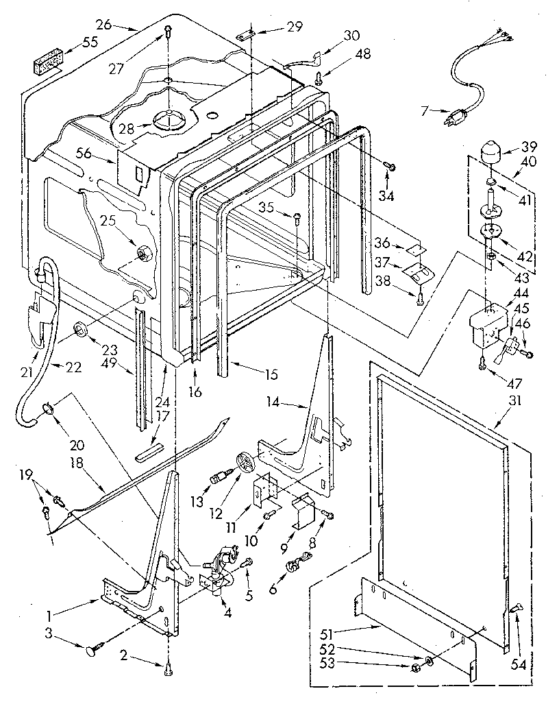 Kenmore 6651698180 tub diagram