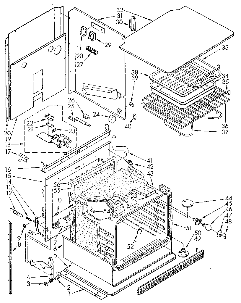 Kenmore 6654098910 oven diagram