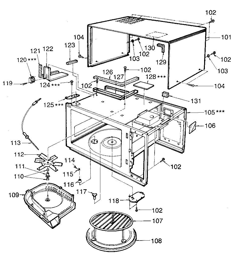 Kenmore 7218924680 cabinet diagram