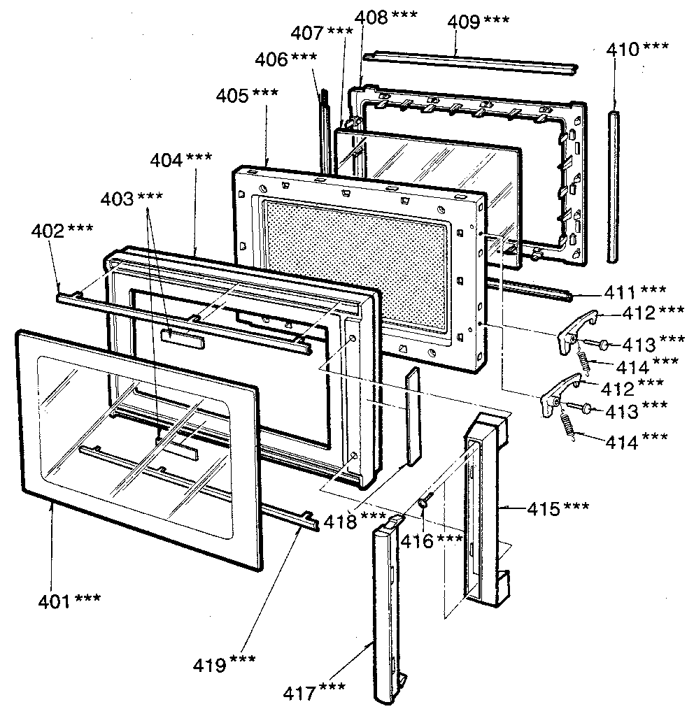 Kenmore 7218924680 door diagram