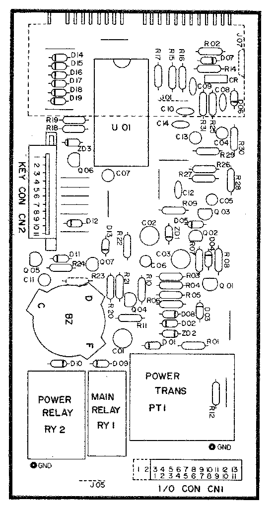 Kenmore 7218924680 power and control circuit board diagram