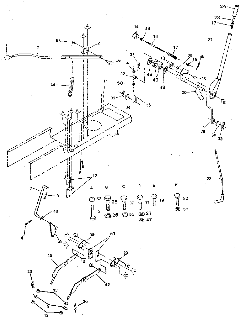 Craftsman 917254720 lift adjustment diagram