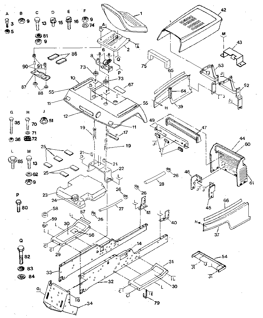 Craftsman 917254440 chassis and enclosures diagram
