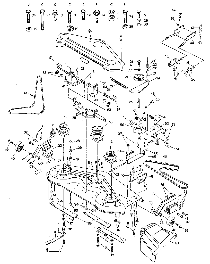 Craftsman 917254440 mower diagram