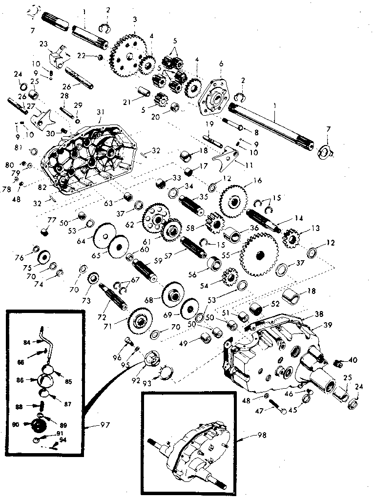 Craftsman 917254440 transaxle diagram