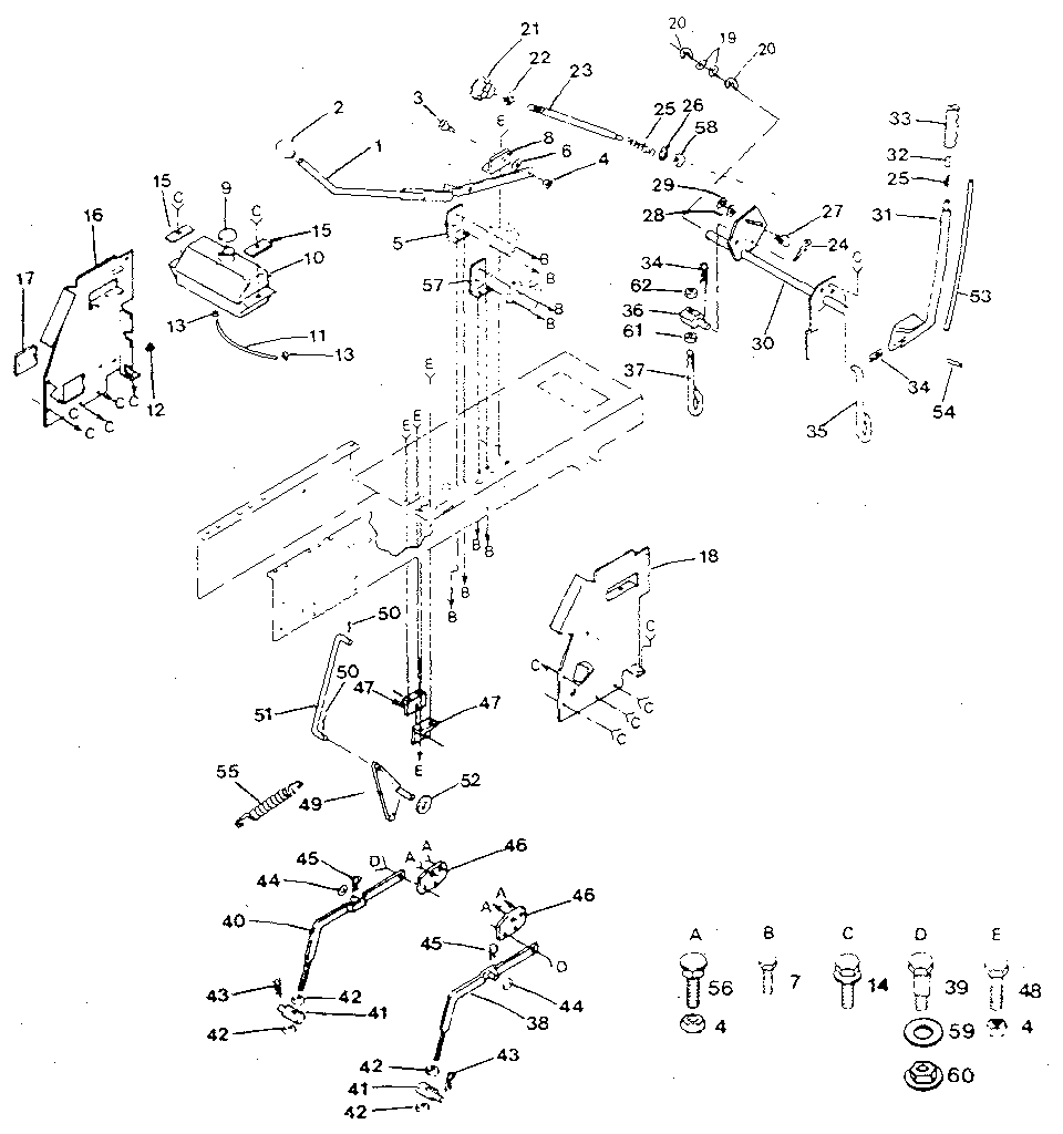 Craftsman 917254621 lift adjustment diagram
