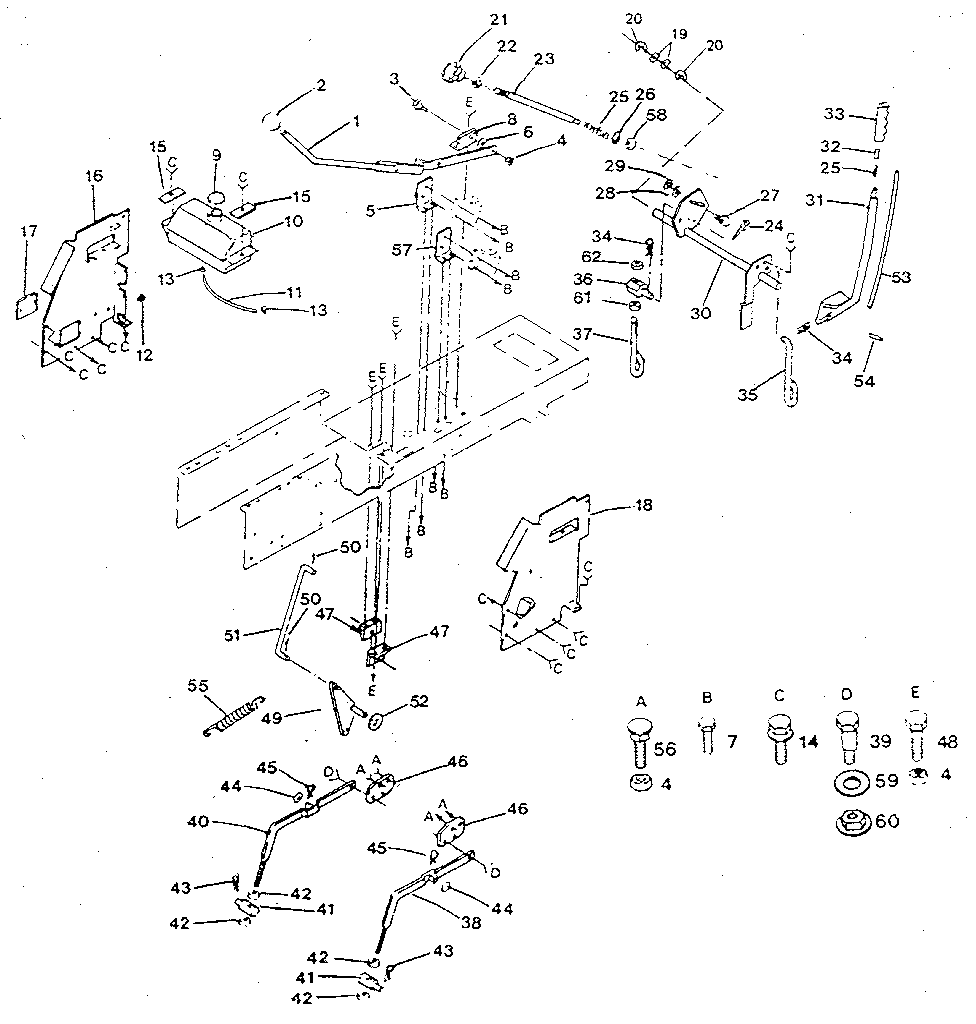 Craftsman 917254620 lift adjustment diagram